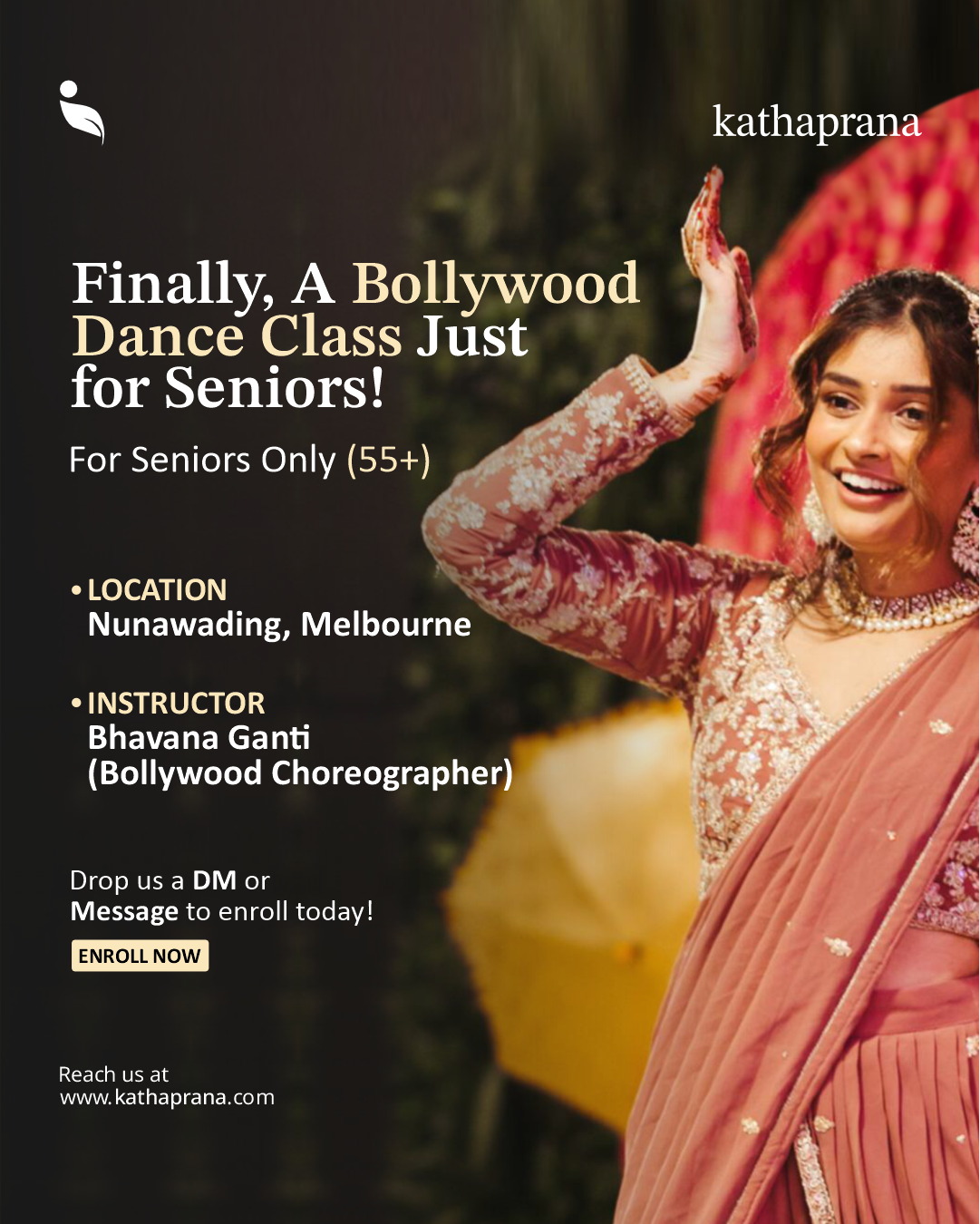 Bollywood Dance Classes For Seniors in Nunawading, Melbourne | Instructor: Bhavana Ganti