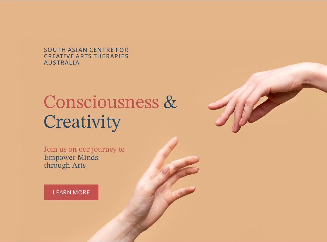 Two hands reaching towards each other symolizing harmony. Kathaprana is a South Asian Center for Creative Arts Therapy in Australlia.  Start your creative healing journey with Kathaprana. 

