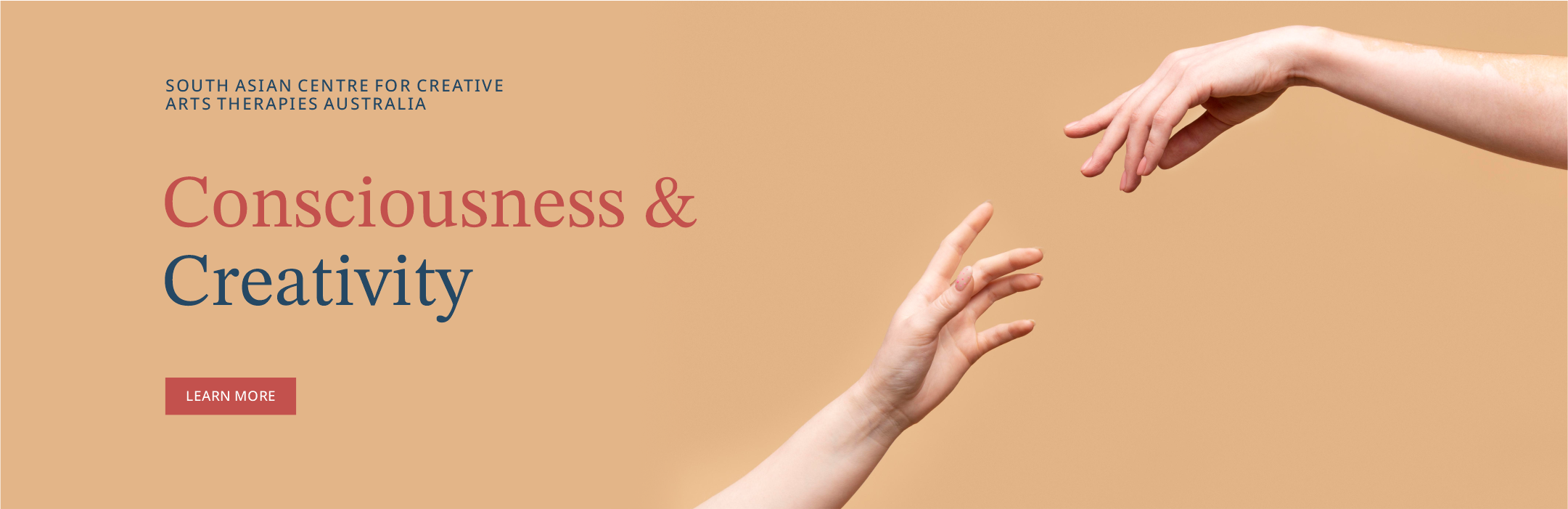 Two hands reaching towards each other symolizing harmony. Kathaprana is a South Asian Center for Creative Arts Therapy in Australlia.  Start your creative healing journey with Kathaprana. 